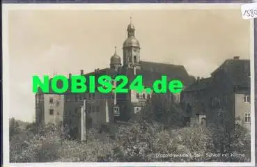 01744 Dippoldiswalde, Schloß mit Kirche *ca. 1930