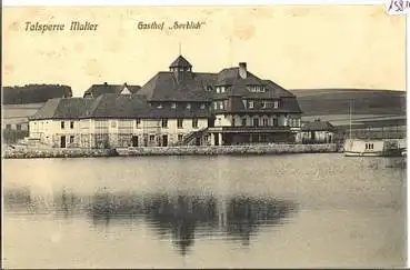 01744 Talsperre Malter Gasthof Seeblick *ca. 1910