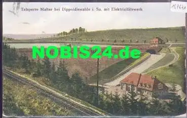01744 Dippoldiswalde Talsperre Malter mit Elektrizitätswerk o 16.06.1922