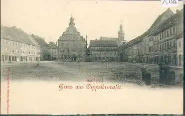 01744 Dippoldiswalde Marktplatz *ca. 1900
