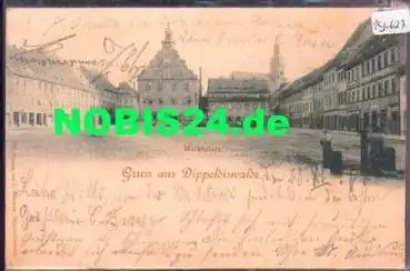 01744 Dippoldiswalde Marktplatz, o 21.11.1898