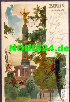 Berlin Siegessäule Künstlerkarte Kley o 12.9.1900