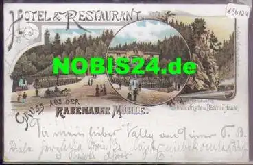 01734 Rabenauer Mühle Farblitho  o 21.6.1895