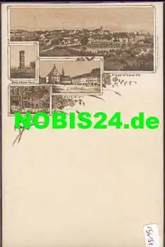 01744 Dippoldiswalde Litho Vorläuferkarte *ca. 1895