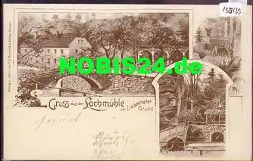 01462 Lochmühle Liebethaler Grund  Litho o 17.9.1901