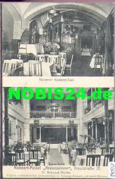 Dresden Kreuzstrasse 21 Konzert Palast "Kreuzspinne" Innenräume gebr. ca. 1920