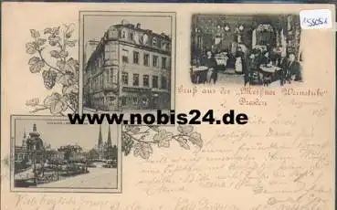 Dresden Kleine Brüdergasse Meißner Weinstube o 8.8.1897