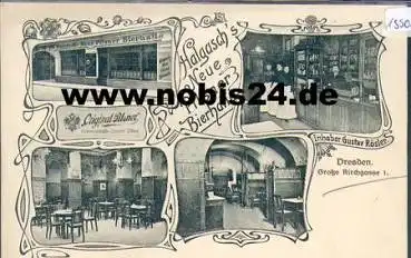 Dresden Halgaschs Neue Pilsner Bierhalle Grosse Kirchgasse *ca. 1920