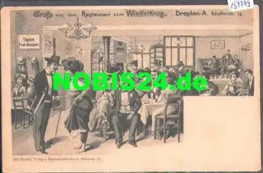 Dresden Käufferstrasse 13 Restaurant "zum Winkelkrug" *ca. 1900
