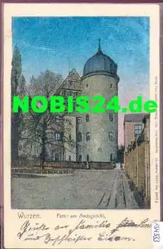 04808 Wurzen Amtsgericht Luna-Karte o 30.10.1909