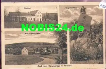 04808 Wurzen, Gruß von Kleinzschepa o ca. 1920