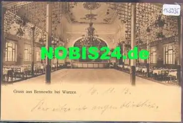 04828 Bennewitz Restaurant Saal mit Bühne o 17.11.1913