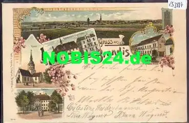 04821 Brandis Gasthof zum goldnen Stern Litho o 19.2.1901