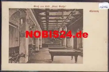 Chemnitz Cafe Stadt Gotha Billardzimmer o 10.7.1918