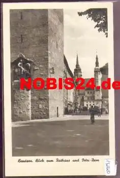 02625 Bautzen Rathaus und Petri-Dom o 2.1.1957