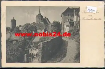 02625 Bautzen Fischerpforte mit Michaeliskirche o 12.6.1928