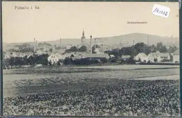 01896 Pulsnitz mit Schwedenstein *ca. 1930