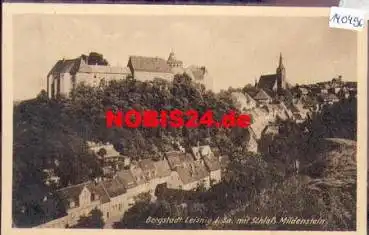 04703 Leisnig mit Schloß Mildenstein o 3.5.1954