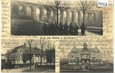 04703 Steina Hartha Brücke o 4.4.1916