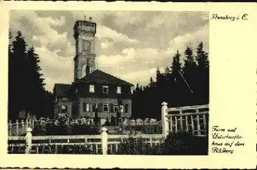 09456 Annaberg Turm und Unterkunftshaus auf dem Pöhlberg gebr. ca. 1930