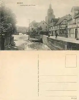 36179 Bebra Lindenplatz mit Kirche  *ca.1910
