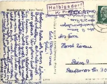 01723 Blankenstein Posthilfsstellenstempel auf AK Helbigsdorf  o 1963