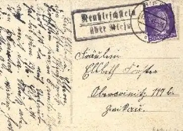 01594 Neuhirschstein Landpoststempel o 15.6.1943