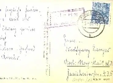 01844 Polenz über Neustadt Sachsen Landpoststempel auf AK o 15.7.1957