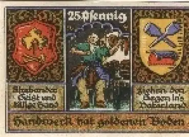 31592 Stolzenau Weser Notgeld 25 Pfennig 1922