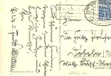 07426 Schwarzburg Posthilfsstellenstempel Bechstedt über Rottenbach 10.8.1957