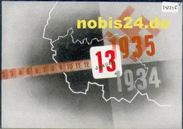 Volksabstimmung im Saargebiet o 13.01.1935 Sonderkarte Nationalsozialismus