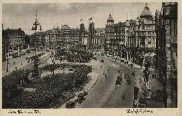 Frankfurt Main Bahnhofsplatz Litfaßsäule o 4.5.1942