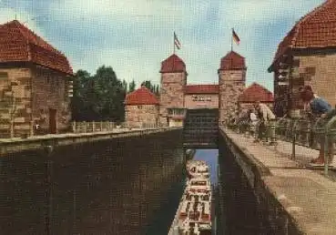 32370 Minden Schachtschleuse zw. Mittellandkanal u. Wesero 02.11.1972