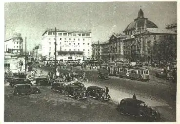 München Karlsplatz m. Justizpalast VW-Käfer o 17.8.1952