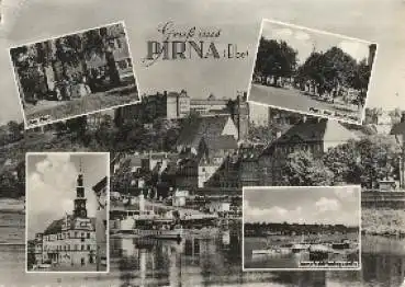 01796 Pirna Landpoststempel Pirna - Jessen o 20.6.1963