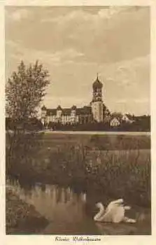 89358 Wettenhausen, Kloster mit Schwan * ca. 1940