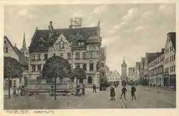 87719 Mindelheim, Marktplatz *ca. 1920