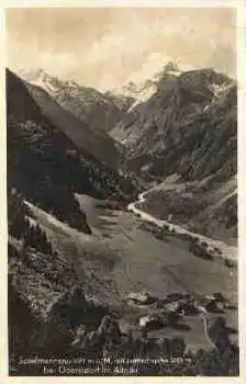 87561 Oberstdorf-Spielmannsau, Ansicht mit Trettachspitze o 9.9.1942