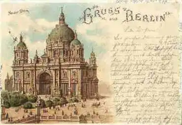 Berlin Neuer Dom Litho o 26.7.1898