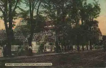 Treptow Berlin Restaurant Spree-Garten Haupteingang o 1.8.1910