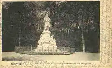 Tiergarten Berlin Goethe-Denkmal o 23.5.1901