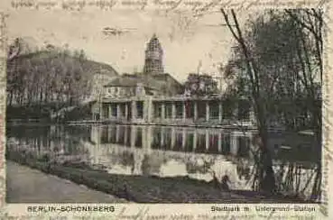 Schöneberg Berlin Stadtpark Untergrund-Station o 3.10.1929