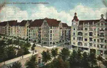 Rixdorf Berlin Boddinplatz mit Beamtenhäusern o 3.11.1908