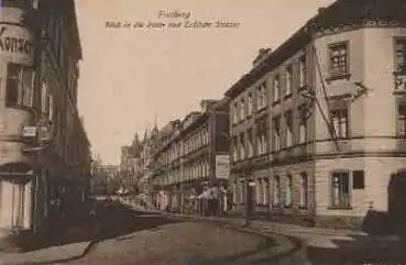 09599 Freiberg Sachsen Poststrasse und Erbische Strasse * ca. 1925