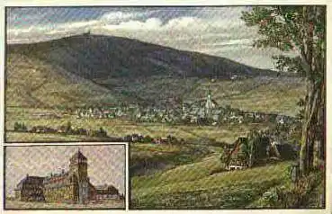 09484 Oberwiesenthal Künstlerkarte Böhme * ca. 1920