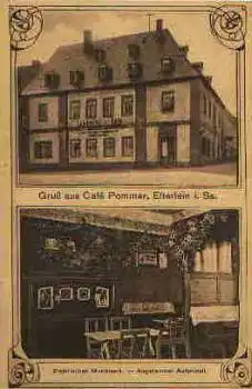 09481 Elterlein Sachsen Cafe Pommer o 9.10.1918