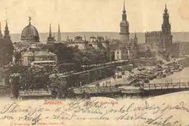 Dresden Königliches Belvedere Brühlsche Terrasse o 23.8.1902