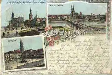 Dresden Gruss aus... Litho o 12.7.1894