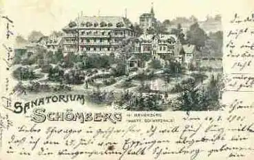 75328 Schömberg Sanatorium Litho o 27.7.1901