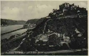 56329 Sankt Goar Rheinfels und St. Goarshausen * ca. 1935